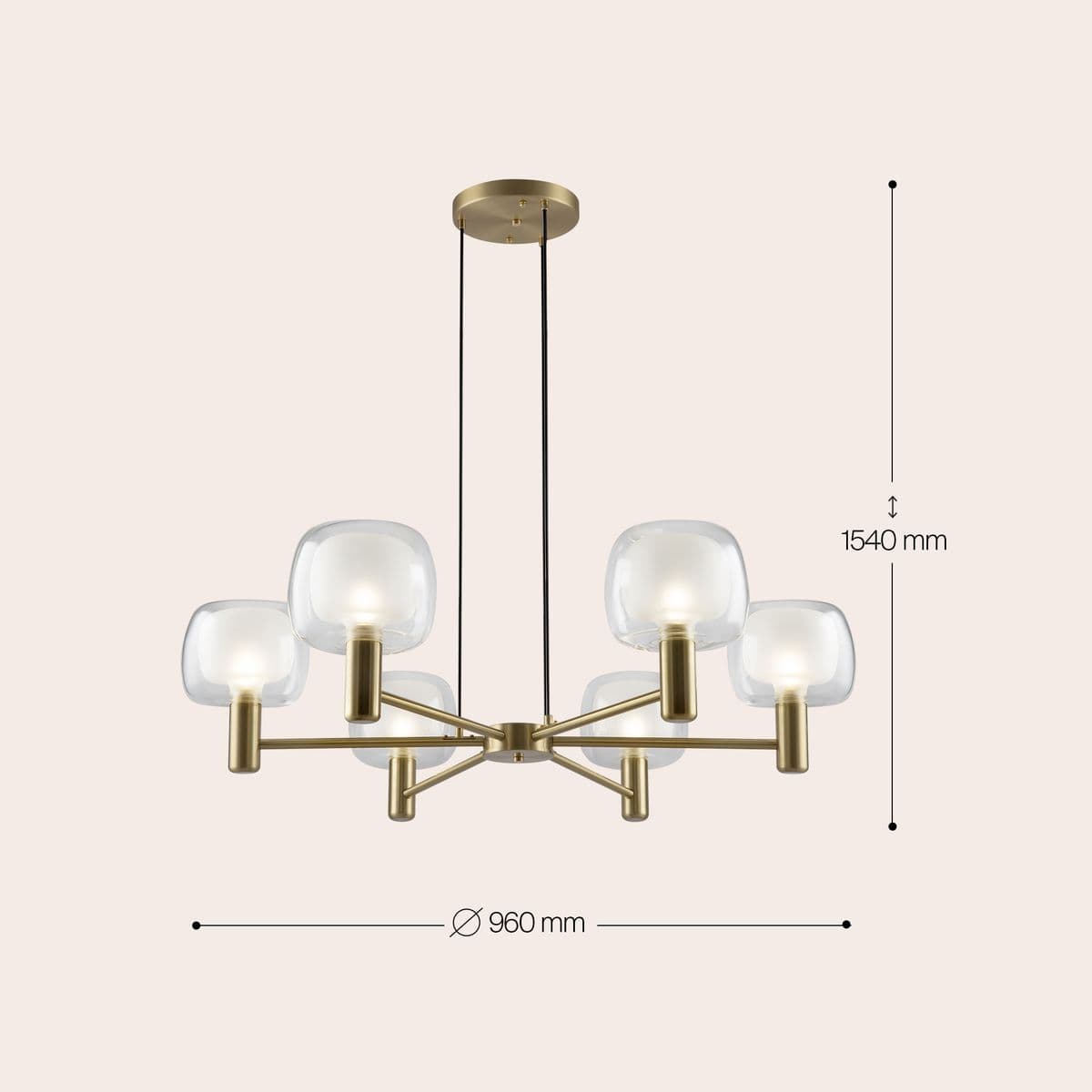 Подвесная люстра Maytoni Vision MOD411PL-06G — фото 2